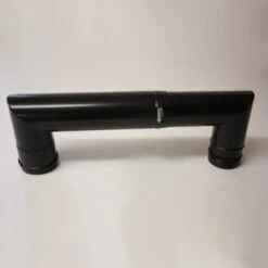 2-teiliger Doppelbogen Ausziehbar 350-520 Mm, Matt Schwarz Emailliert