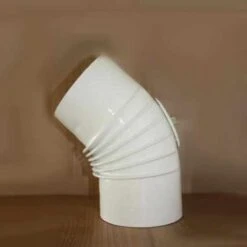 Bogen Gerippt Mit Reinigungsöffnung, High-Quality-Line Weiß Emailliert