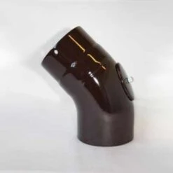 Bogen Glatt Mit Reinigungsöffnung, High-Quality-Line Braun Emailliert