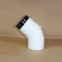 Bogen Glatt Mit Reinigungsöffnung, High-Quality-Line Weiß Emailliert