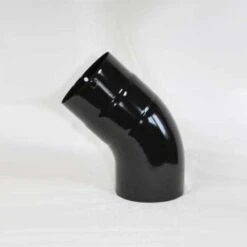 Bogen Glatt Ohne Reinigungsöffnung, High-Quality-Line Schwarz Glänzend