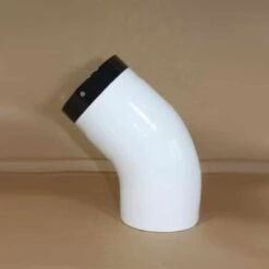 Bogen Glatt Ohne Reinigungsöffnung, High-Quality-Line Weiß Emailliert