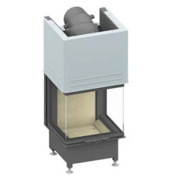Camina Schmid Kamineinsatz Ekko U 55h, Seitenscheibe 45 Cm