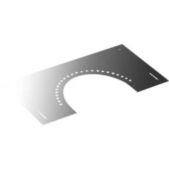 DINAK Edelstahlschornstein Abdeckblende 0-30° Mit Hinterlüftung DW