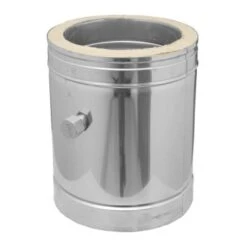 DINAK Edelstahlschornstein Element Mit Messöffnung 270mm DW