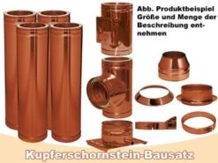 DINAK Kupferschornstein Bausatz 3,7m