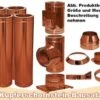 DINAK Kupferschornstein Bausatz 4,2m -Lotus Geschäft dinak kupferschornstein bausatz 42m