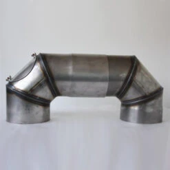 Doppelbogen Roh Für 2 Mm-Rauchrohr