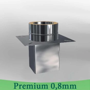 Edelstahlschornstein 0,8mm Premium Grundplatte Für Kaminerhöhung, Eckig 4 Edelstahlschornstein 0,8mm Premium Grundplatte Für Kaminerhöhung, Eckig – Bild 2