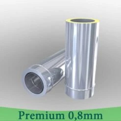 Edelstahlschornstein 0,8mm Premium Längenelement 500 Mm M. Integr. Wandfutter Kürzbar -Lotus Geschäft edelstahlschornstein 08mm premium laengenelement 500 mm m integr wandfutter kuerzbar 1