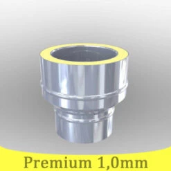 Edelstahlschornstein 1,0mm Premium Übergang EW 0 DW -Lotus Geschäft edelstahlschornstein schornstein uebergang ew dw 1 1