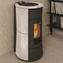Edilkamin Wasserführender Pelletofen Cherie H Evo Keramik