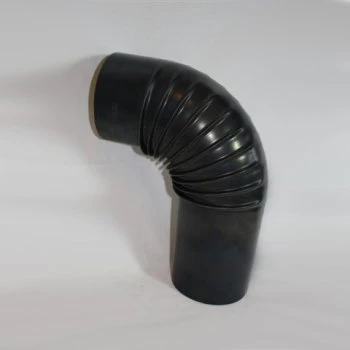 Ofenrohr-Bogen Aus Gebläutem Stahlblech, Ohne Reinigungsöffnung (an Der Engen Seite Ca. 15 Cm Verlängert) 3 Ofenrohr-Bogen Aus Gebläutem Stahlblech, Ohne Reinigungsöffnung (an Der Engen Seite Ca. 15 Cm Verlängert)