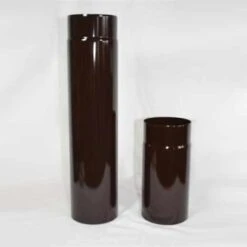 Ofenrohr High-Quality-Line Braun Emailliert