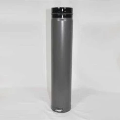 Pelletofen Fix-Rohr Verstellbar 500 Mm, Gussgrau Emailliert