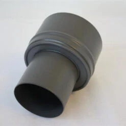 Pelletrohr-Übergangsstück Gussgrau Emailliert