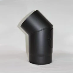 Rauchrohr Bogen Eingezogen Mit Reinigungsöffnung (schutzlackiert)