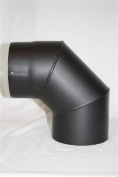 Rauchrohr Bogen Eingezogen Ohne Reinigungsöffnung (schutzlackiert)