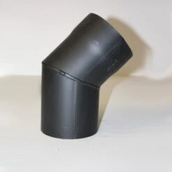 Rauchrohr-Bogen Gemufft, Ohne Reinigungsöffnung