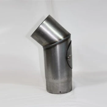 Rauchrohr-Bogen Roh, Eingezogen Mit Reinigungsöffnung 3 Rauchrohr-Bogen Roh, Eingezogen Mit Reinigungsöffnung