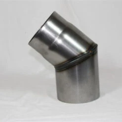 Rauchrohr-Bogen Roh, Eingezogen Ohne Reinigungsöffnung