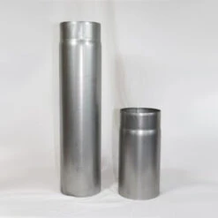 Rauchrohr-Längenelement Roh Mit Eingezogener Steckverbindung