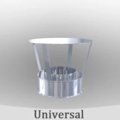 Edelstahlschornstein Regenhaube Mit Mündung -Lotus Geschäft schornstein edelstahl regenhaube regenhut mit muendungsabschluss dw 1