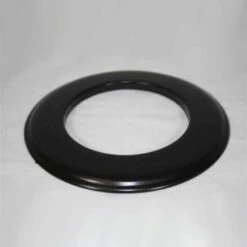 Wand-Rosette Weit, High-Quality-Line Schwarz Glänzend Emailliert