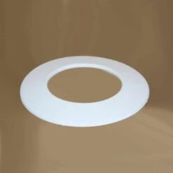 Wand-Rosette Weit, High-Quality-Line Weiß Emailliert